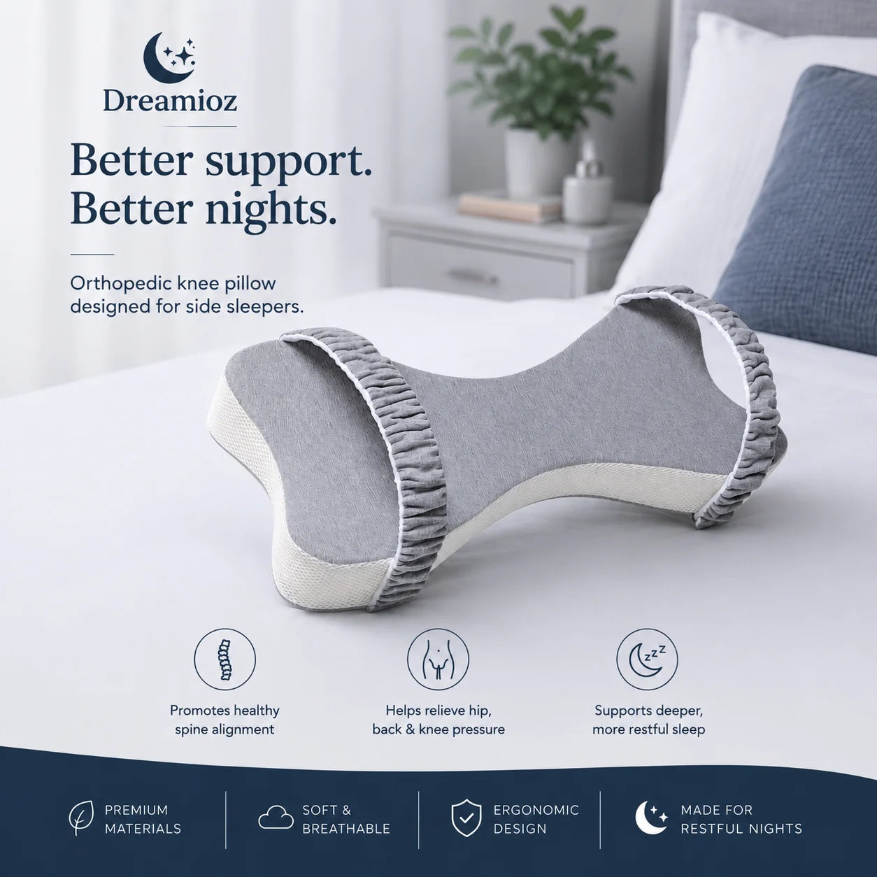 Dreamioz™ Side Sleeper Pillow
